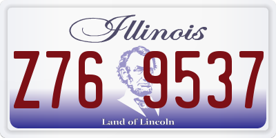IL license plate Z769537