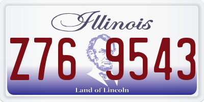 IL license plate Z769543