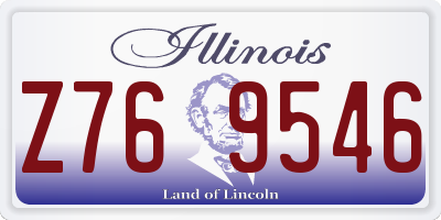 IL license plate Z769546