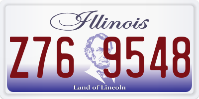 IL license plate Z769548