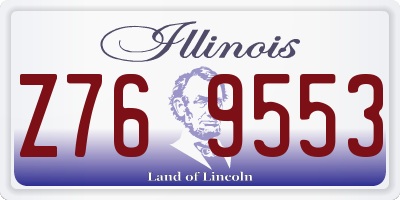 IL license plate Z769553