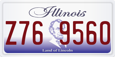 IL license plate Z769560