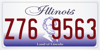 IL license plate Z769563