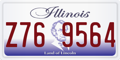 IL license plate Z769564
