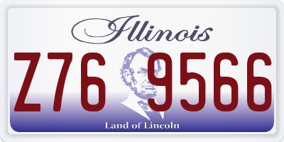 IL license plate Z769566