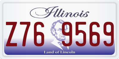 IL license plate Z769569