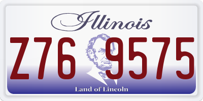 IL license plate Z769575