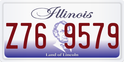 IL license plate Z769579