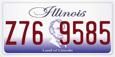 IL license plate Z769585