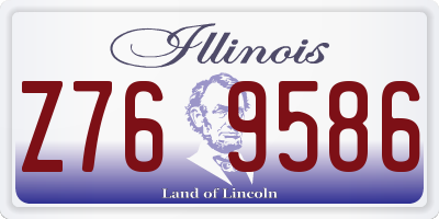IL license plate Z769586