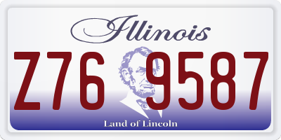 IL license plate Z769587