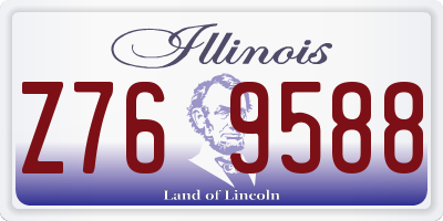 IL license plate Z769588