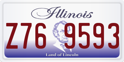 IL license plate Z769593