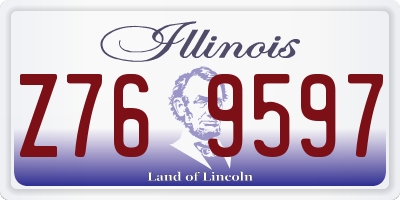 IL license plate Z769597