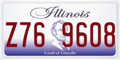 IL license plate Z769608