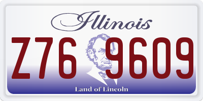 IL license plate Z769609