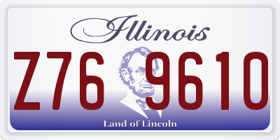 IL license plate Z769610