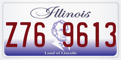 IL license plate Z769613