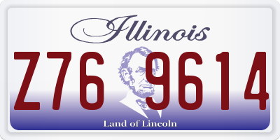 IL license plate Z769614
