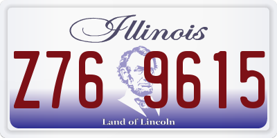 IL license plate Z769615