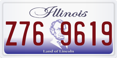 IL license plate Z769619