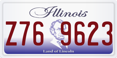 IL license plate Z769623