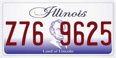 IL license plate Z769625