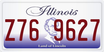 IL license plate Z769627