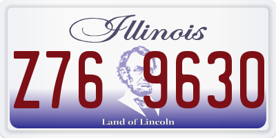 IL license plate Z769630