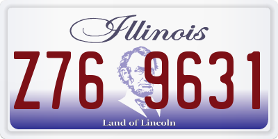 IL license plate Z769631