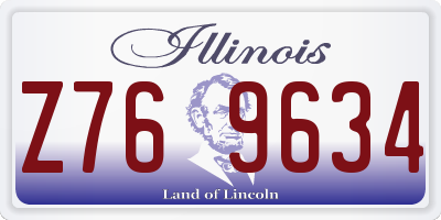 IL license plate Z769634