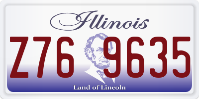 IL license plate Z769635