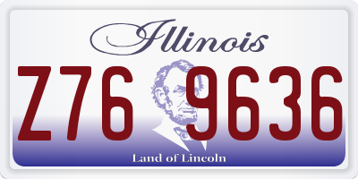 IL license plate Z769636