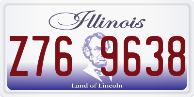 IL license plate Z769638