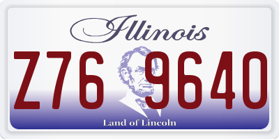 IL license plate Z769640