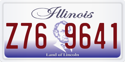 IL license plate Z769641