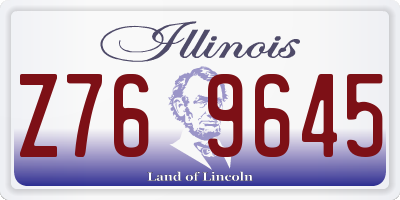 IL license plate Z769645