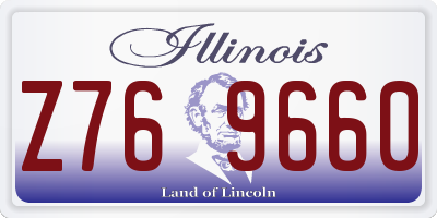 IL license plate Z769660