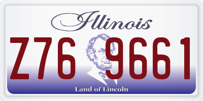 IL license plate Z769661