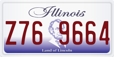 IL license plate Z769664
