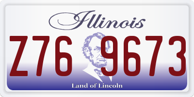 IL license plate Z769673
