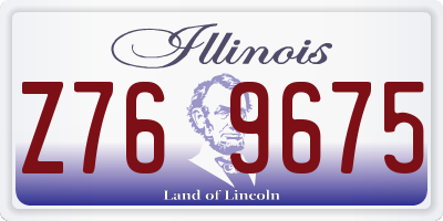 IL license plate Z769675