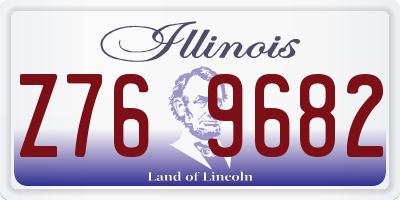 IL license plate Z769682