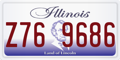 IL license plate Z769686