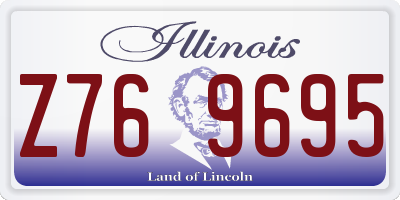 IL license plate Z769695