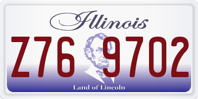 IL license plate Z769702