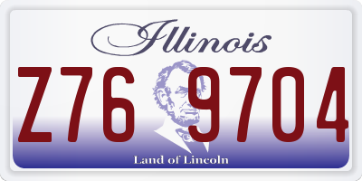 IL license plate Z769704