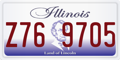 IL license plate Z769705