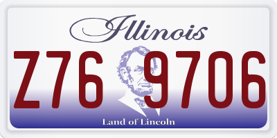 IL license plate Z769706