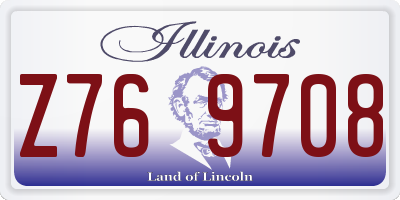 IL license plate Z769708
